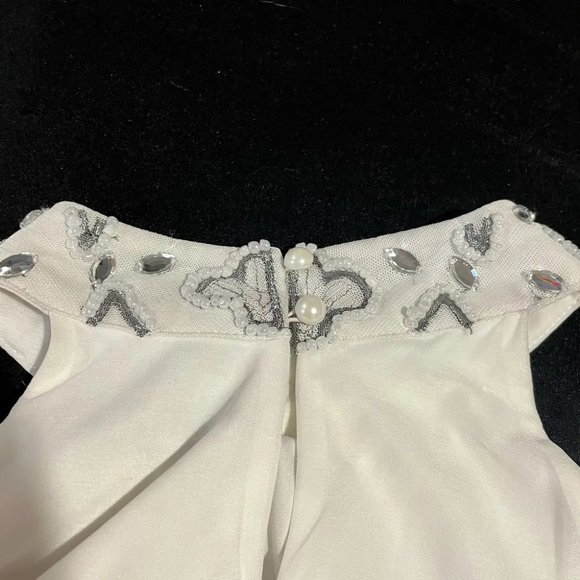 Special Occasion Jeweled Collar Dress 💎 - Picture 4 of 5